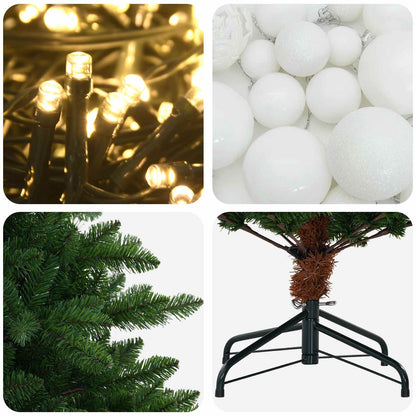 Artificial Christmas Tree with Bauble 150 cm 150 LEDs