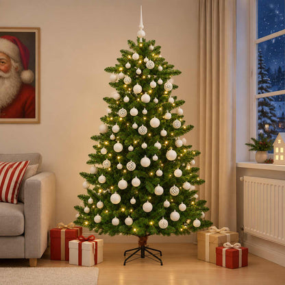Artificial Christmas Tree with Bauble 180 cm 300 LEDs