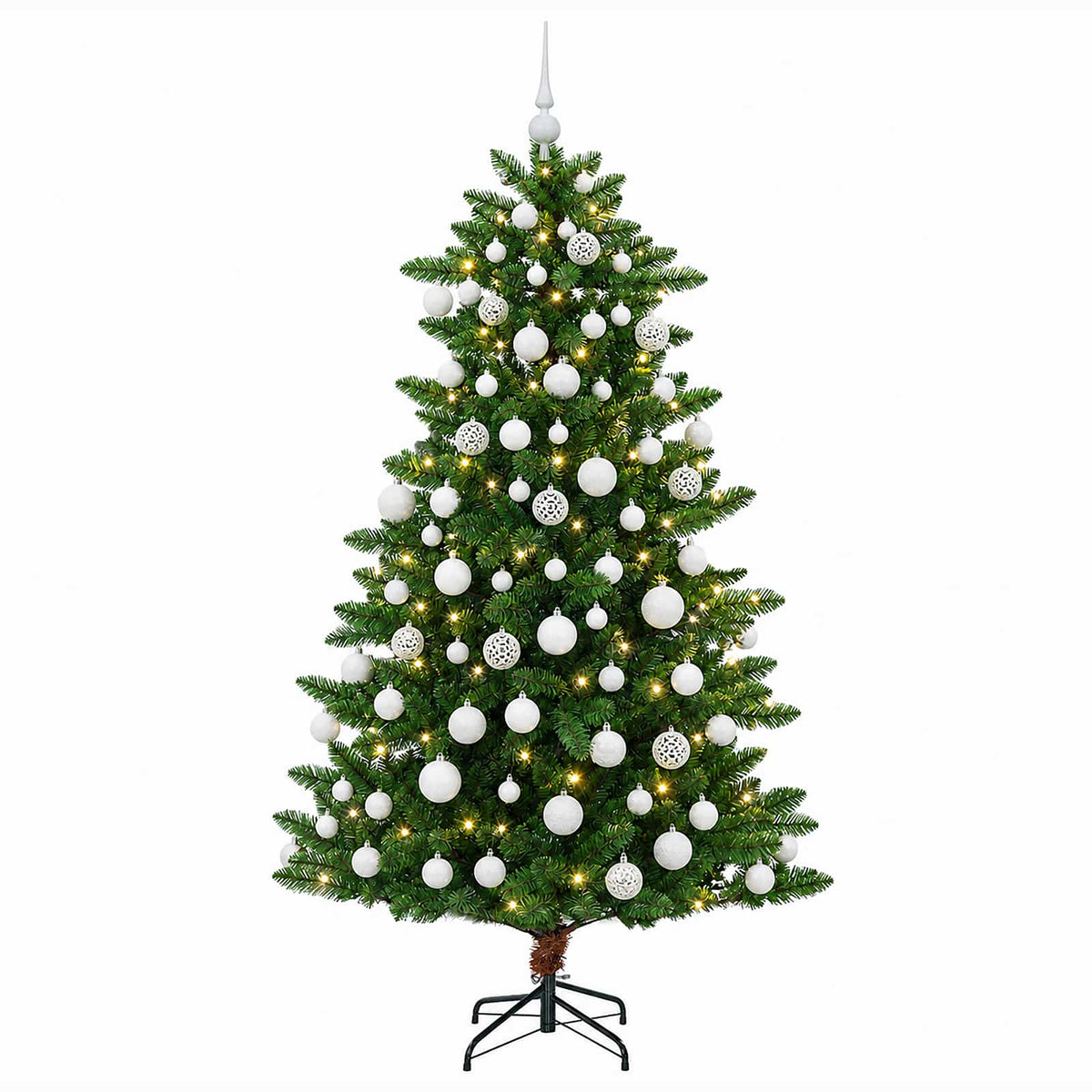 Artificial Christmas Tree with Bauble 180 cm 300 LEDs