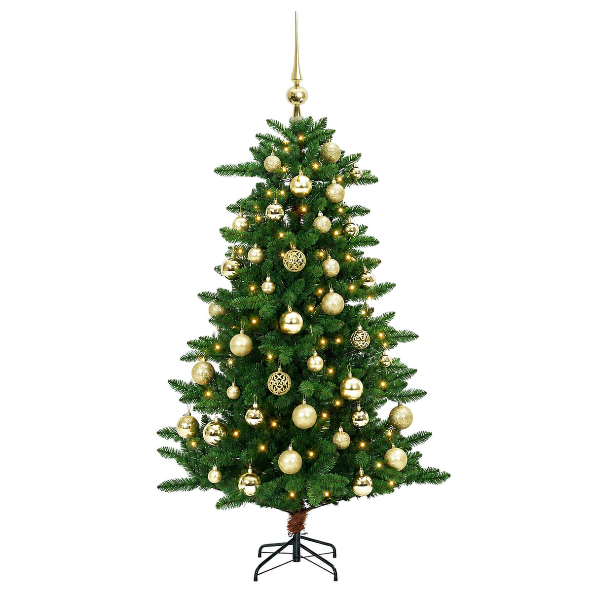 Artificial Christmas Tree with Bauble 150 cm 150 LEDs