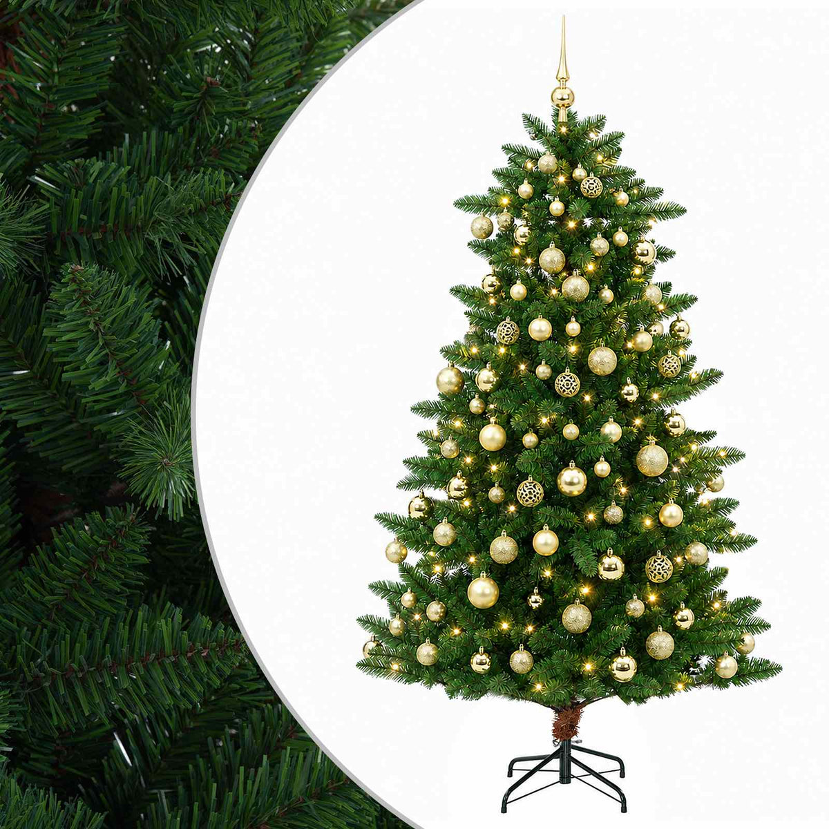 Artificial Christmas Tree with Bauble 180 cm 300 LEDs