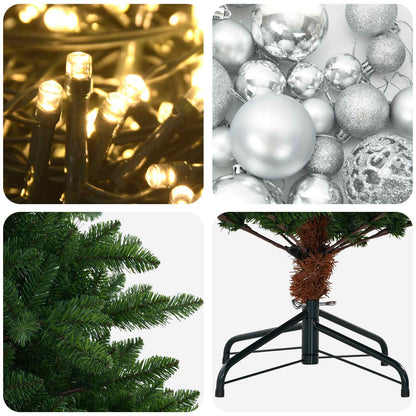 Artificial Christmas Tree with Bauble 120 cm 150 LEDs