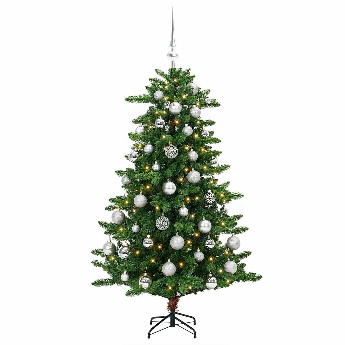 Artificial Christmas Tree with Bauble 120 cm 150 LEDs