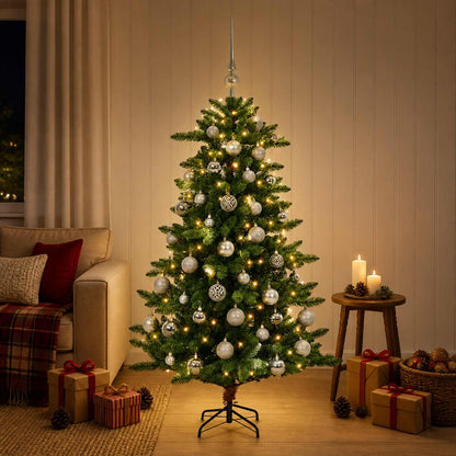 Artificial Christmas Tree with Bauble 150 cm 150 LEDs
