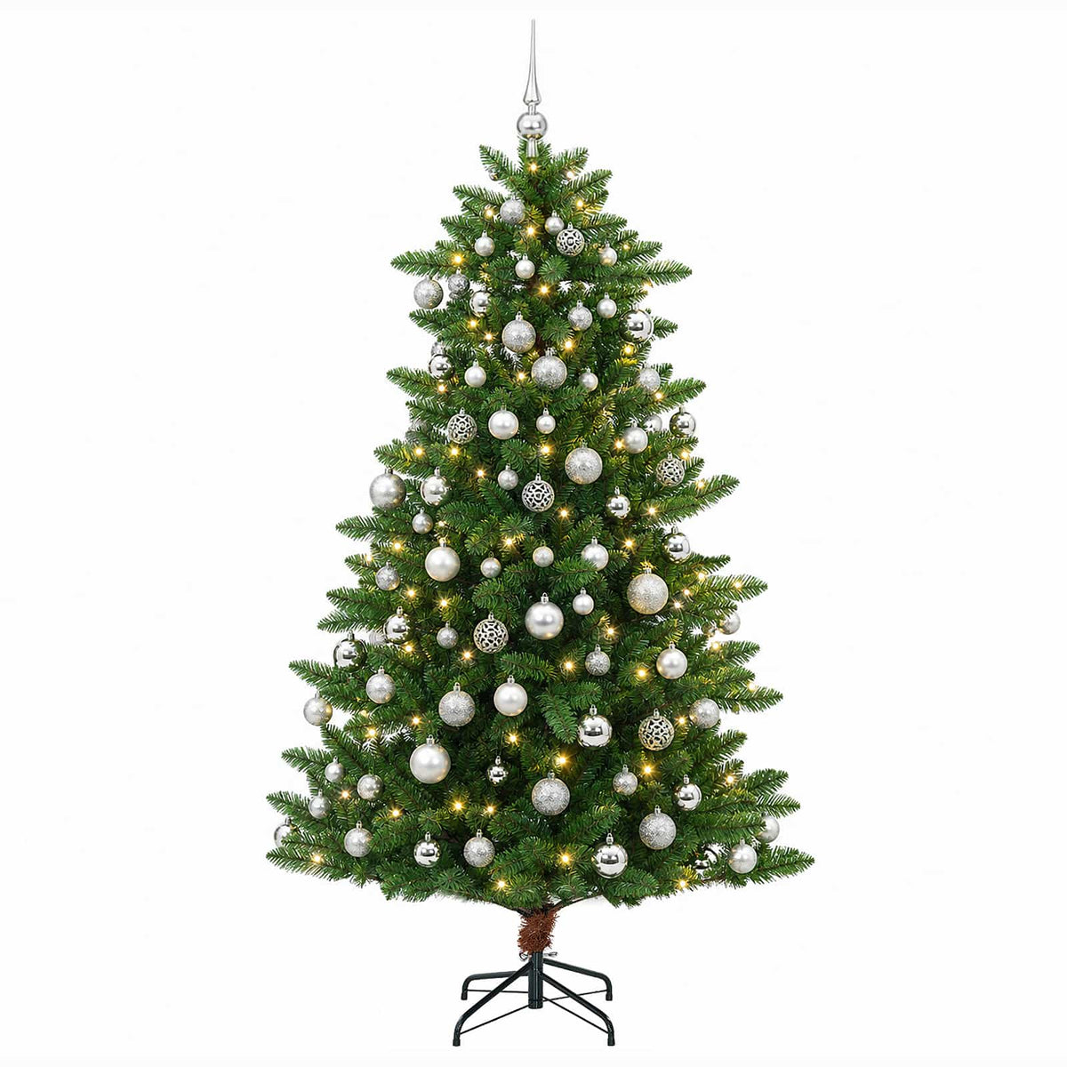 Artificial Christmas Tree with Bauble 210 cm 300 LEDs