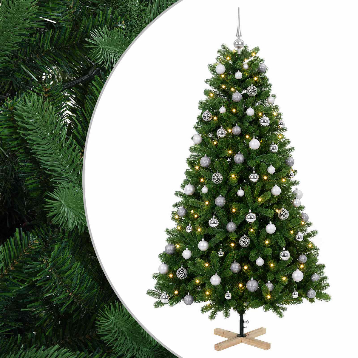 Artificial Christmas Tree with Bauble 240 cm 300 LEDs