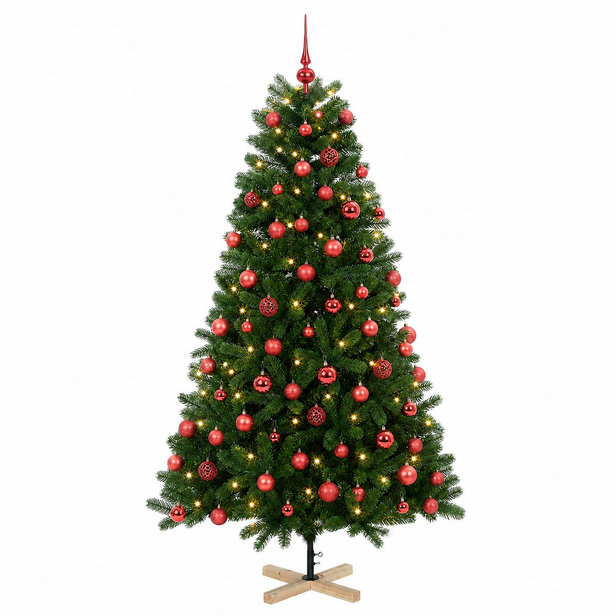 Artificial Christmas Tree with Bauble 180 cm 300 LEDs