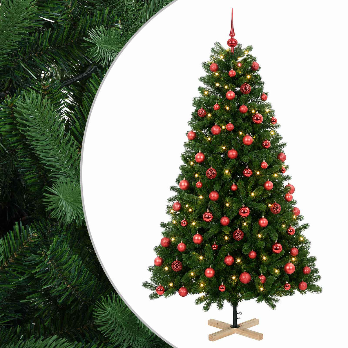 Artificial Christmas Tree with Bauble 240 cm 300 LEDs