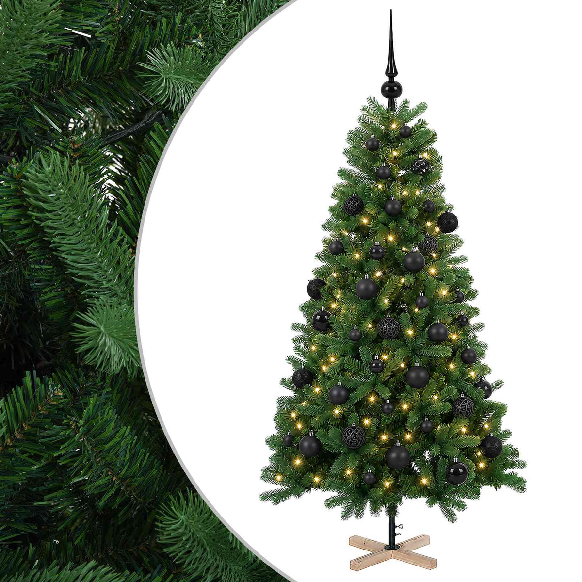 Artificial Christmas Tree with Bauble 120 cm 150 LEDs