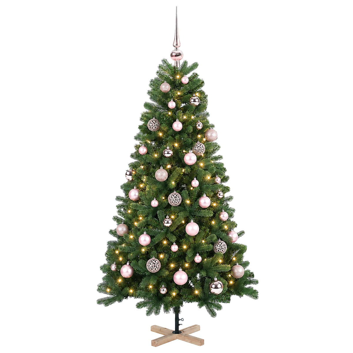 Artificial Christmas Tree with Bauble 150 cm 150 LEDs