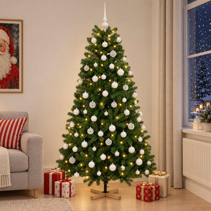 Artificial Christmas Tree with Bauble 210 cm 300 LEDs