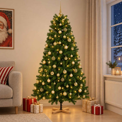 Artificial Christmas Tree with Bauble 240 cm 300 LEDs