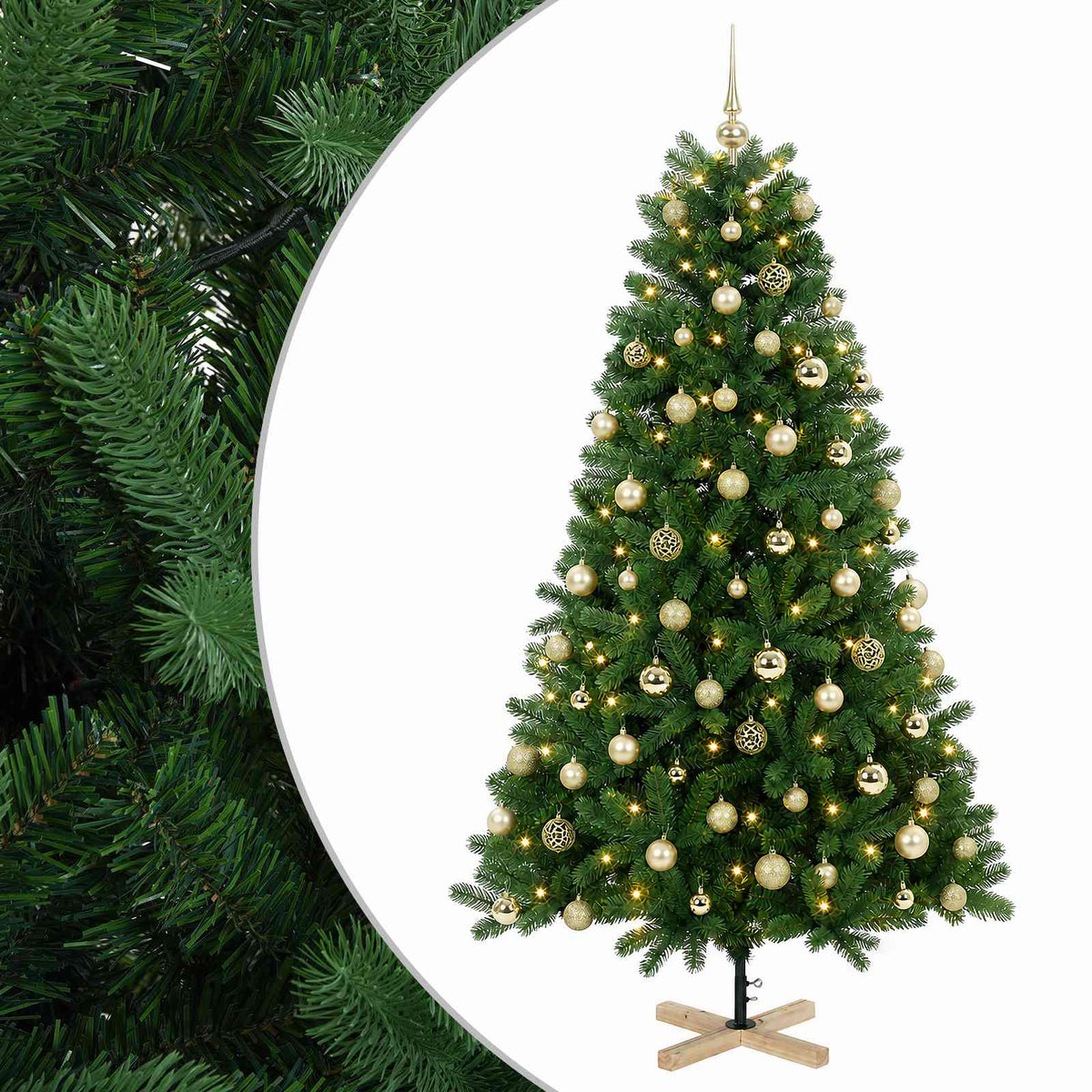 Artificial Christmas Tree with Bauble 240 cm 300 LEDs