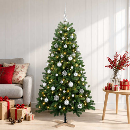 Artificial Christmas Tree with Bauble 150 cm 150 LEDs