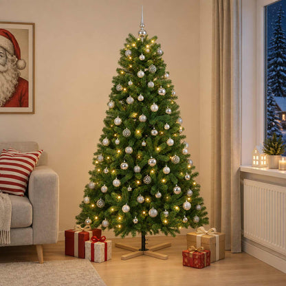 Artificial Christmas Tree with Bauble 180 cm 300 LEDs