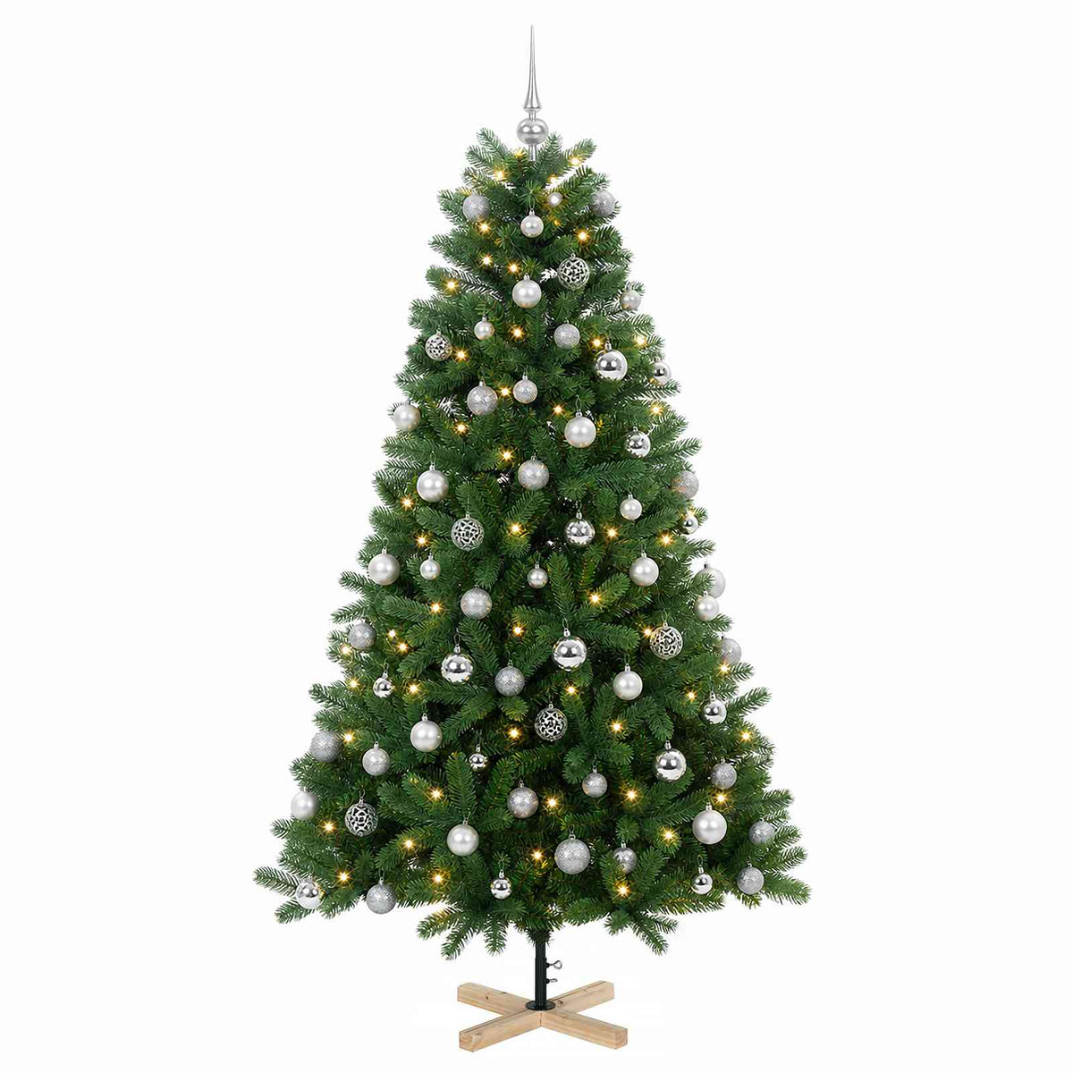 Artificial Christmas Tree with Bauble 180 cm 300 LEDs