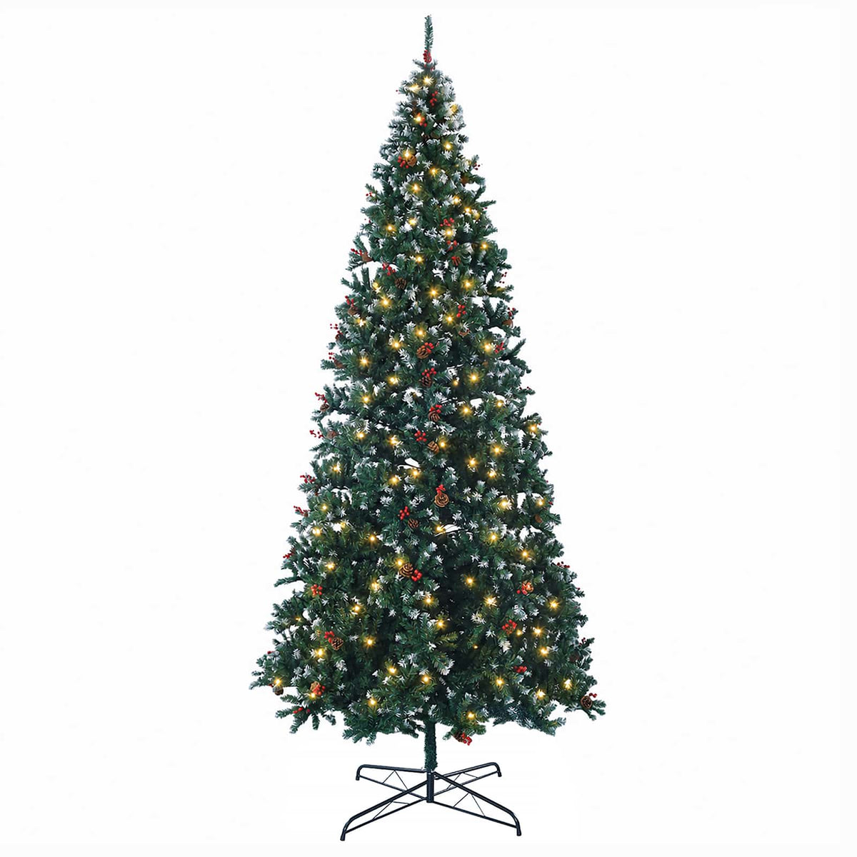 Artificial Hinged Christmas Tree 500 cm 900 LEDs Warm White