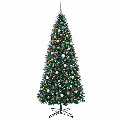 Artificial Hinged Christmas Tree with Bauble 400 cm 600 LEDs