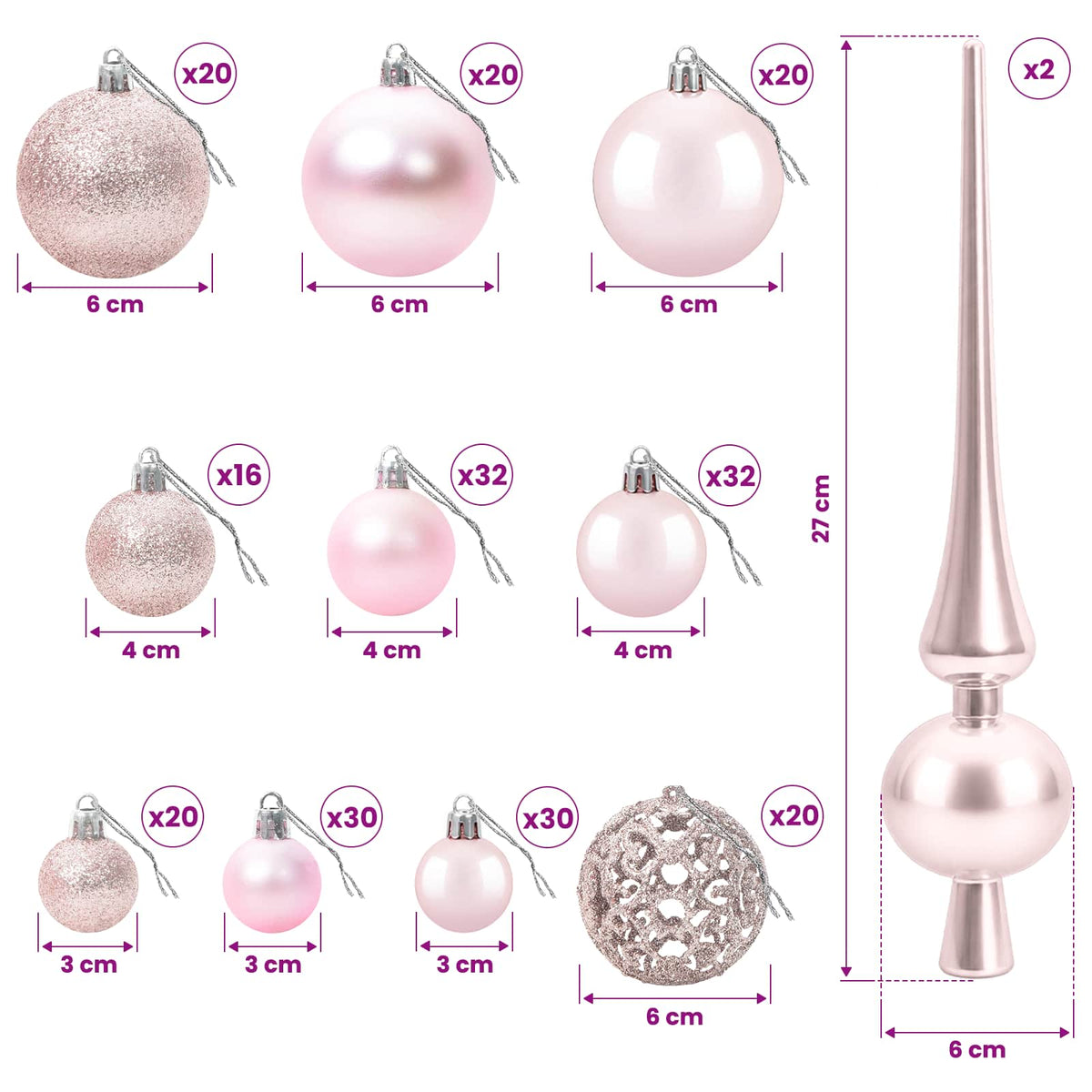 Artificial Hinged Christmas Tree with Bauble 400 cm 600 LEDs