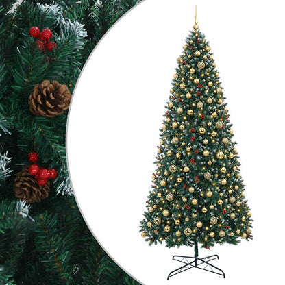 Artificial Hinged Christmas Tree with Bauble 400 cm 600 LEDs