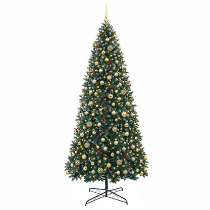 Artificial Hinged Christmas Tree with Bauble 400 cm 600 LEDs