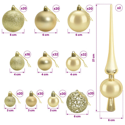 Artificial Hinged Christmas Tree with Bauble 400 cm 600 LEDs