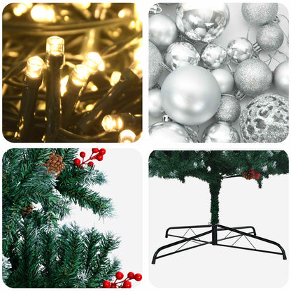 Artificial Hinged Christmas Tree with Bauble 400 cm 600 LEDs