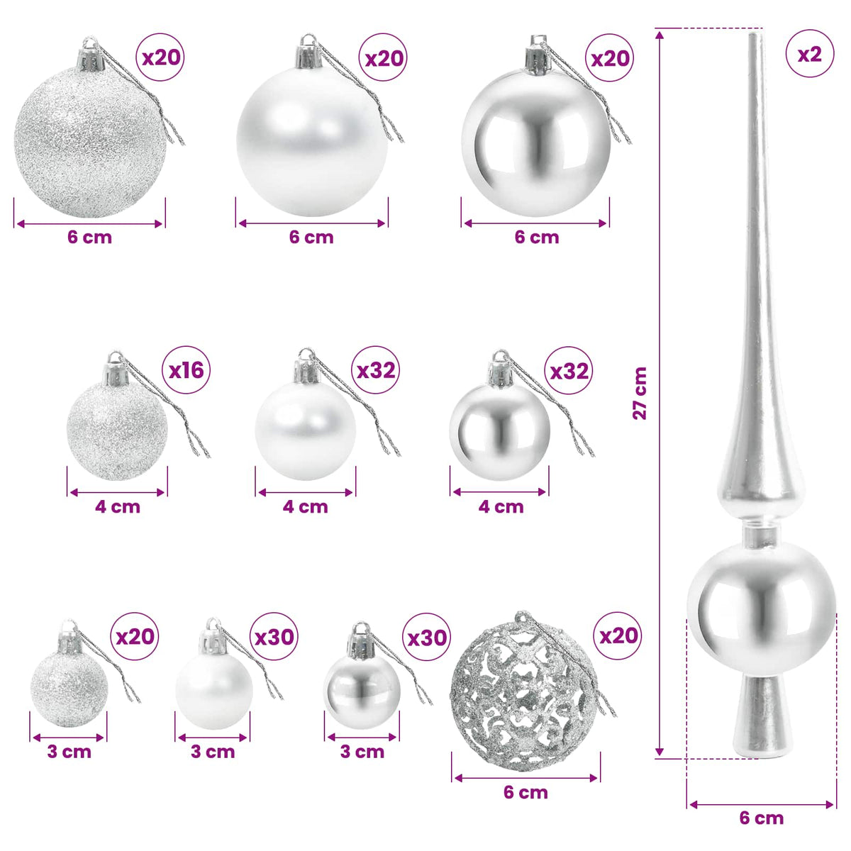 Artificial Hinged Christmas Tree with Bauble 400 cm 600 LEDs