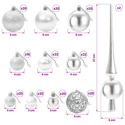 Artificial Hinged Christmas Tree with Bauble 400 cm 600 LEDs