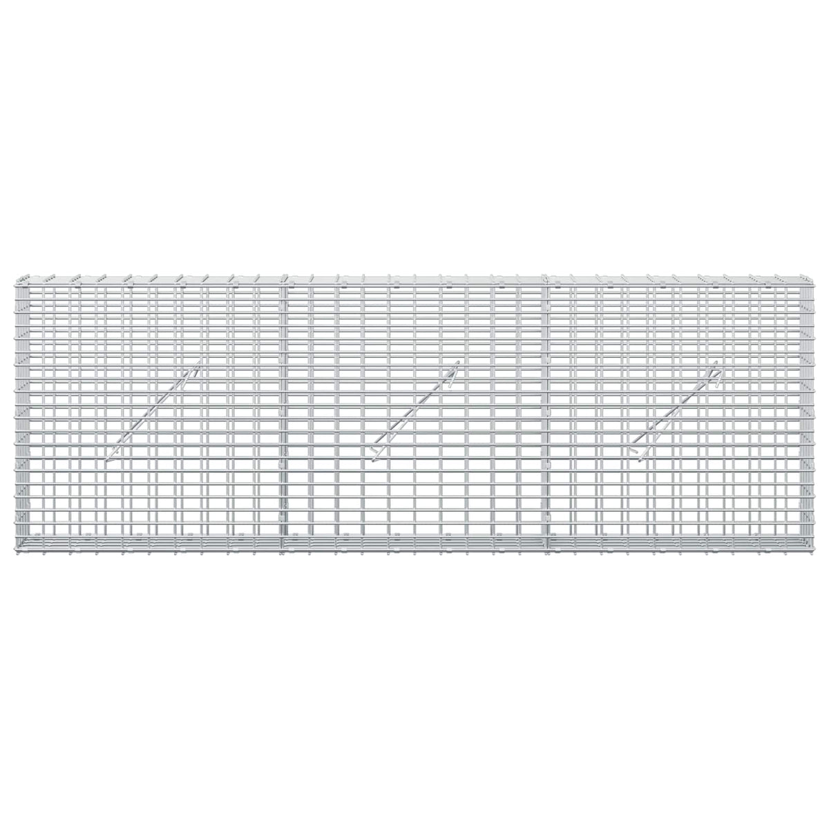 Gabion with 3.5 mm Wire and 5x2.5 cm Mesh 150x10x50 cm