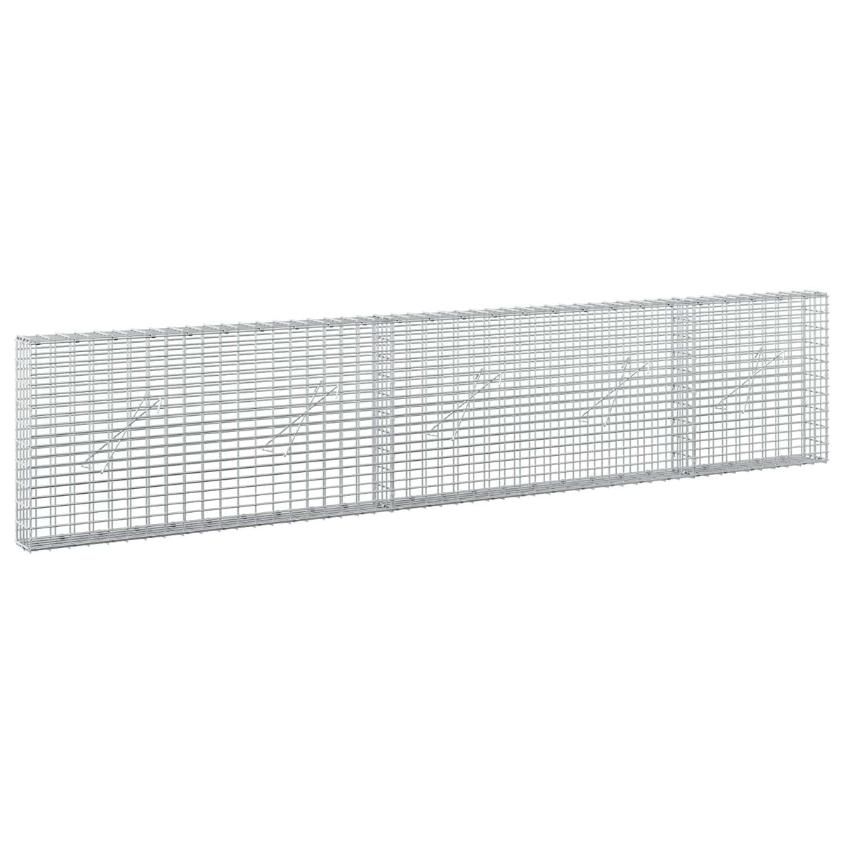 Gabion with 3.5 mm Wire and 5x2.5 cm Mesh 250x10x50 cm