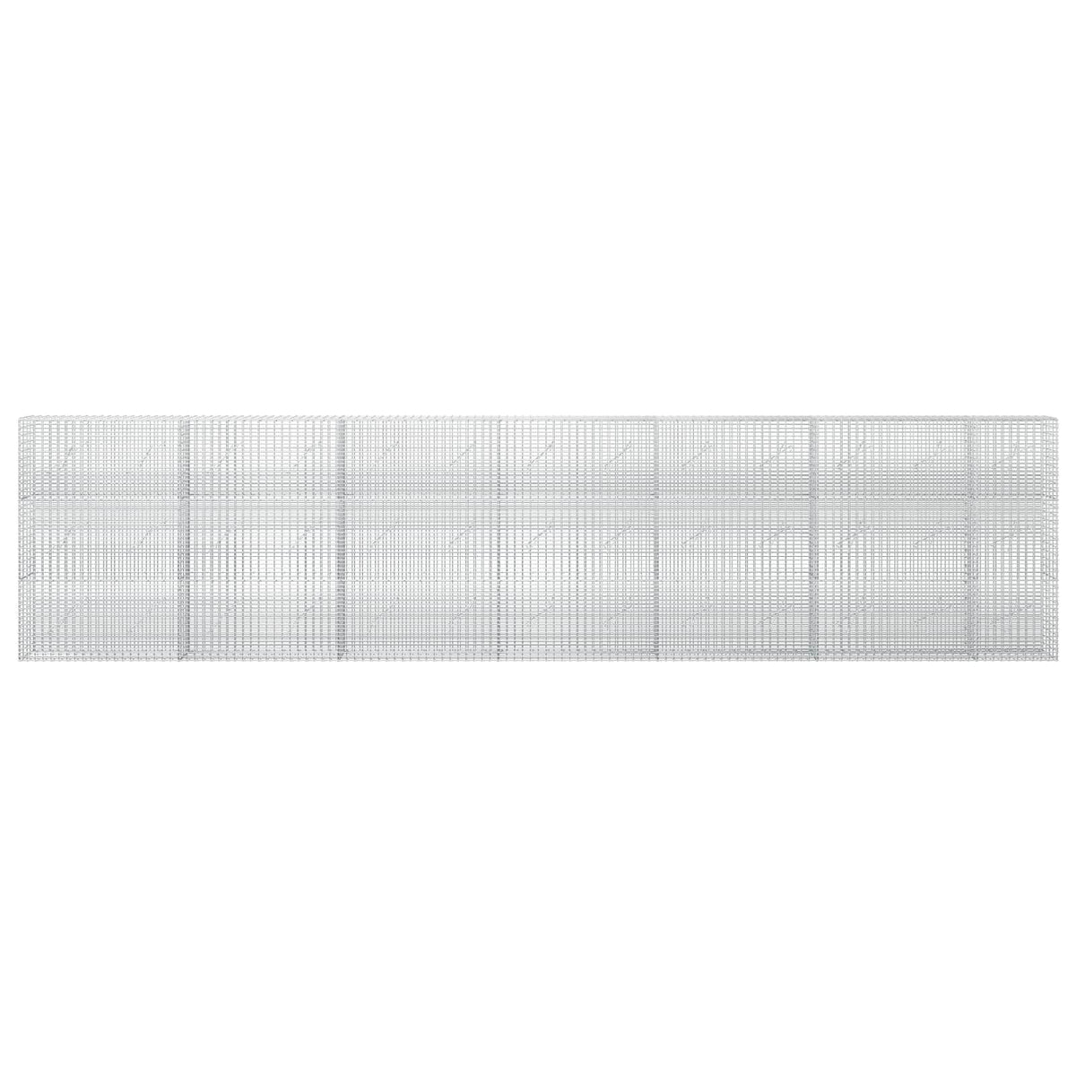 Gabion with 3.5 mm Wire and 5x2.5 cm Mesh 650x10x150 cm