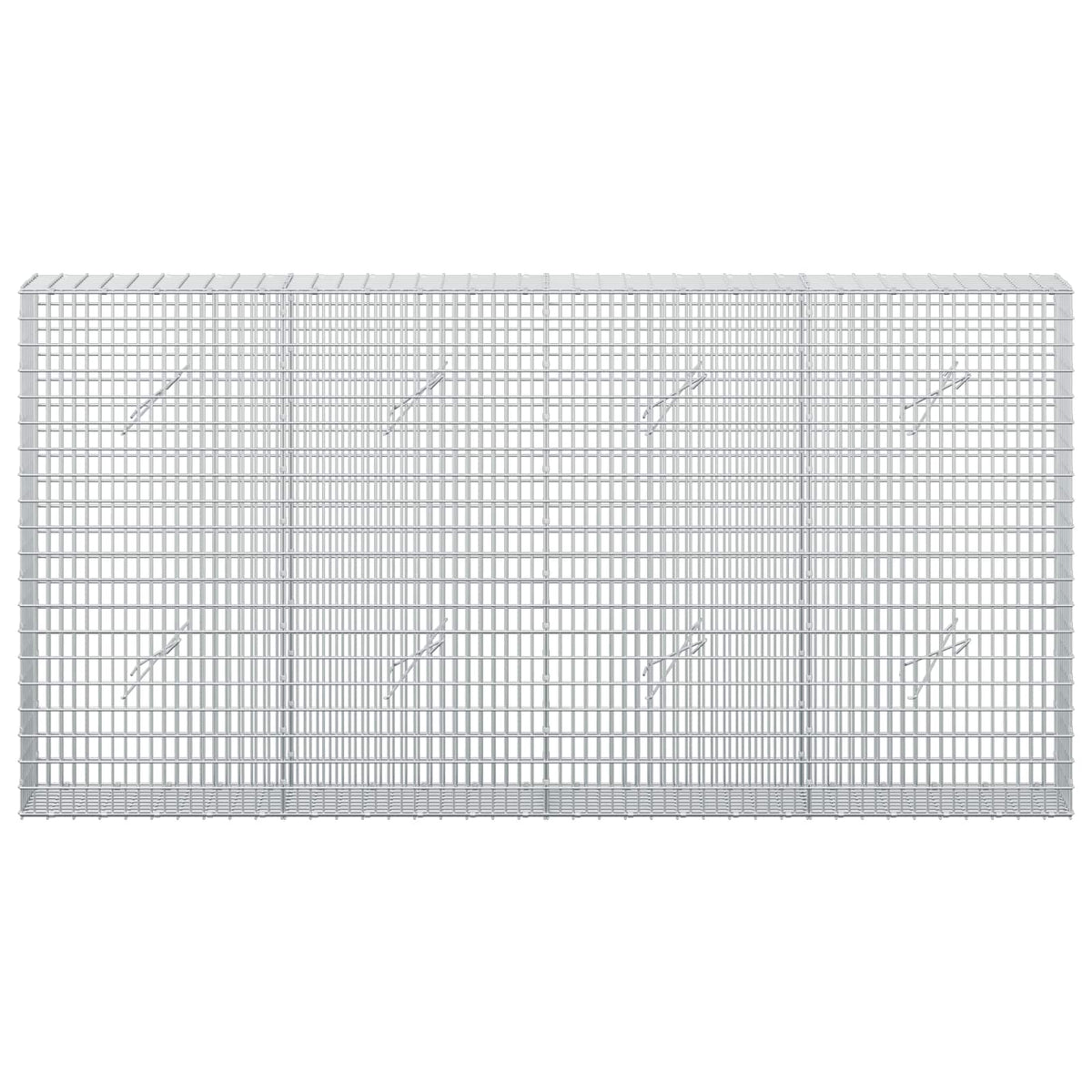 Gabion with 3.5 mm Wire and 5x2.5 cm Mesh 200x20x100 cm
