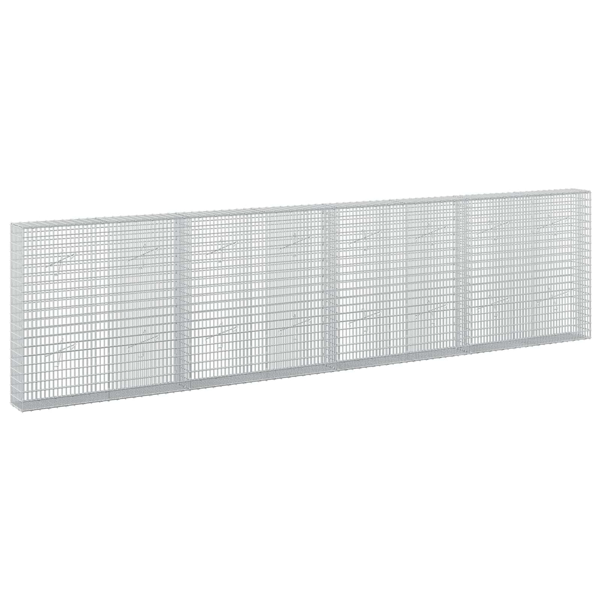 Gabion with 3.5 mm Wire and 5x2.5 cm Mesh 400x20x100 cm