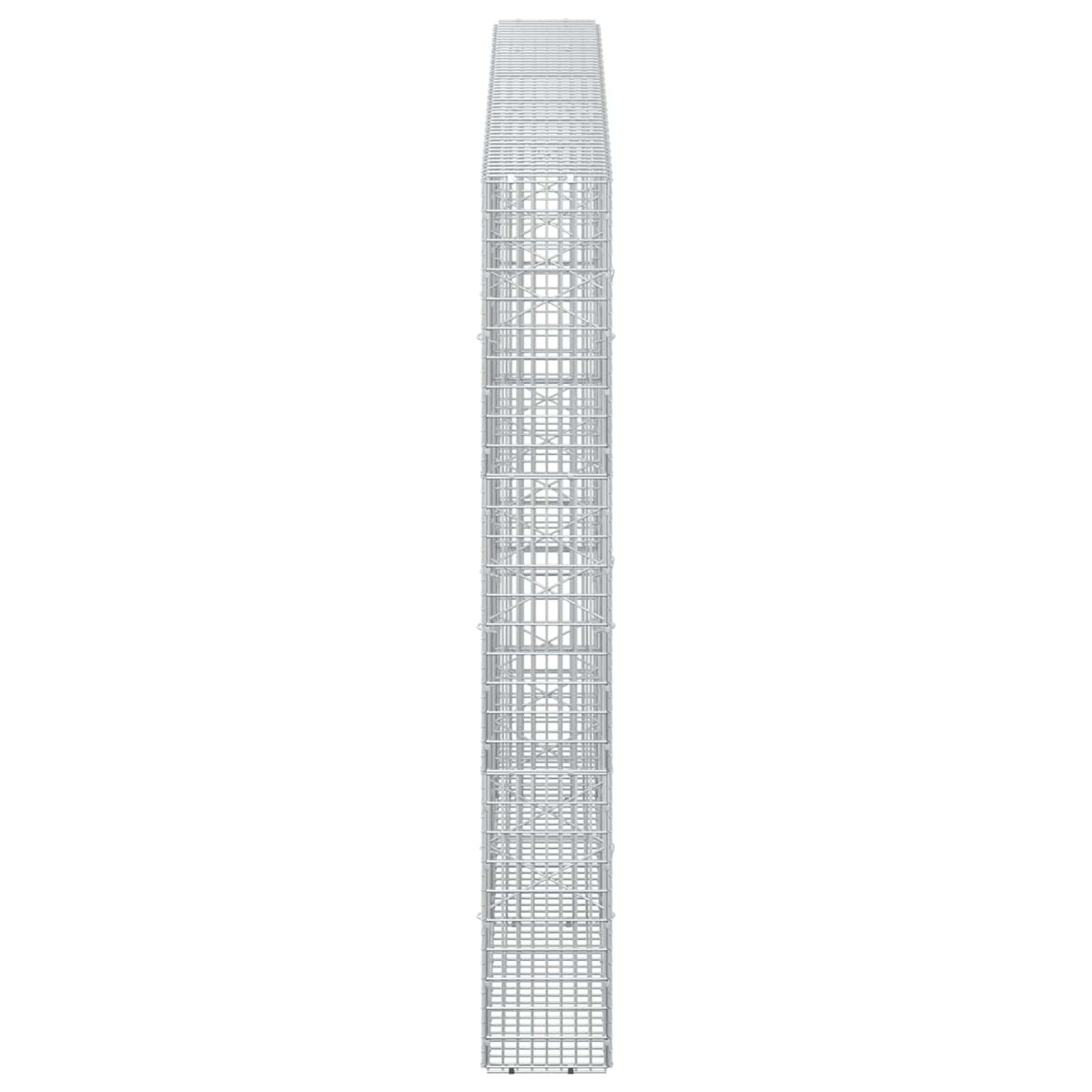 Gabion with 3.5 mm Wire and 5x2.5 cm Mesh 250x20x150 cm
