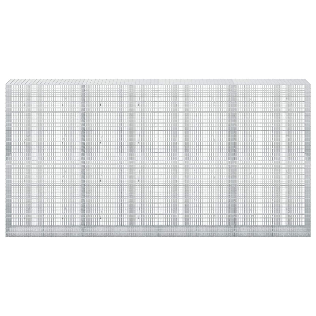 Gabion with 3.5 mm Wire and 5x2.5 cm Mesh 400x50x200 cm
