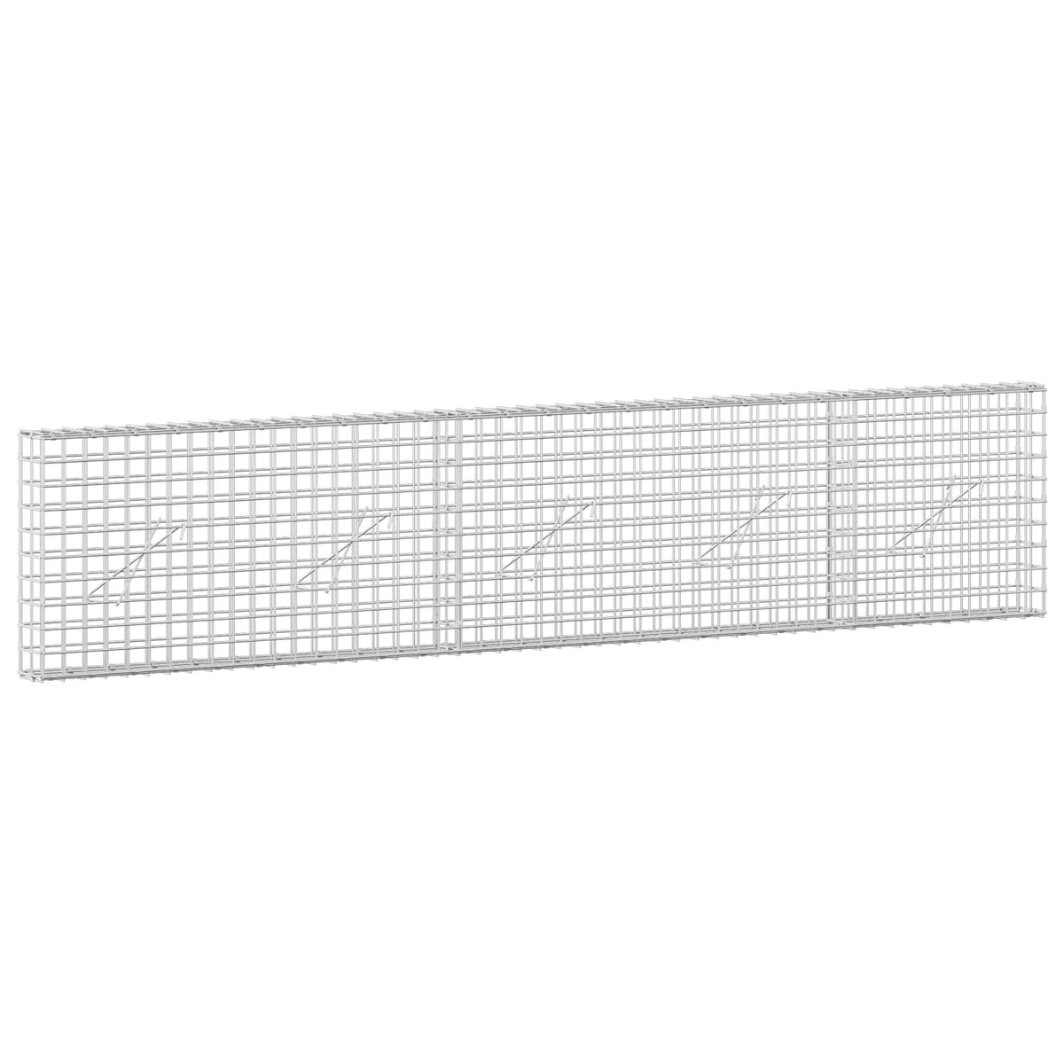 Gabion with 3.5 mm Wire and 5x5 cm Mesh 250x10x50 cm