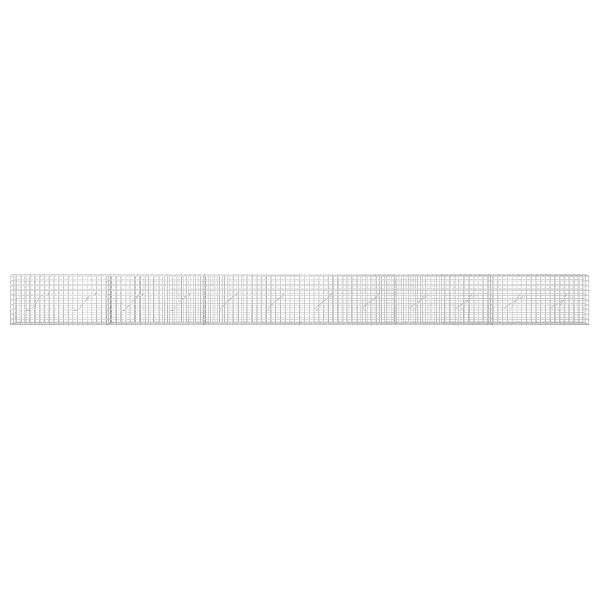 Gabion with 3.5 mm Wire and 5x5 cm Mesh 600x10x50 cm