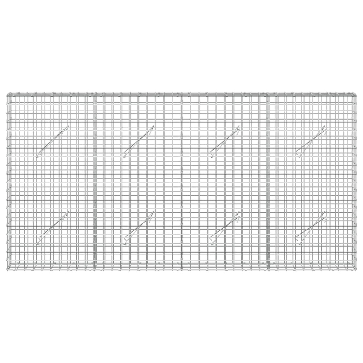 Gabion with 3.5 mm Wire and 5x5 cm Mesh 200x10x100 cm