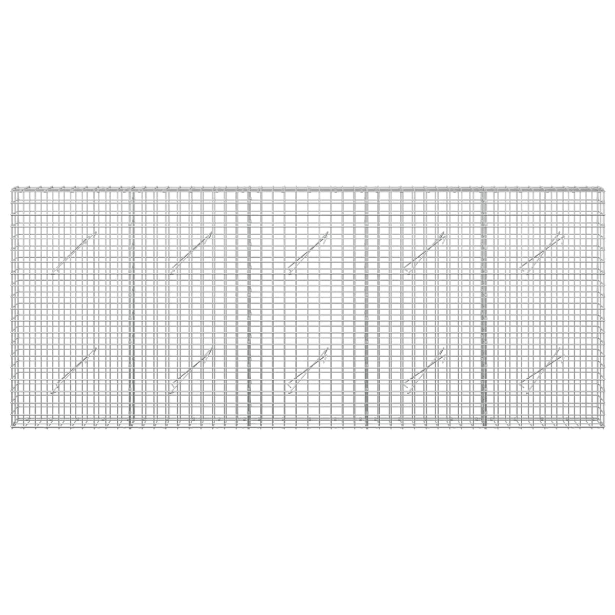 Gabion with 3.5 mm Wire and 5x5 cm Mesh 250x10x100 cm