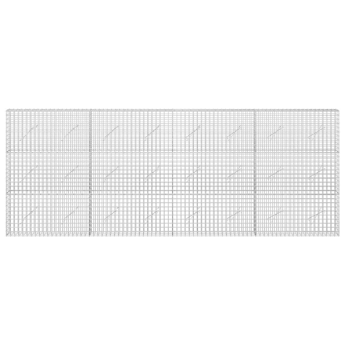 Gabion with 3.5 mm Wire and 5x5 cm Mesh 400x10x150 cm