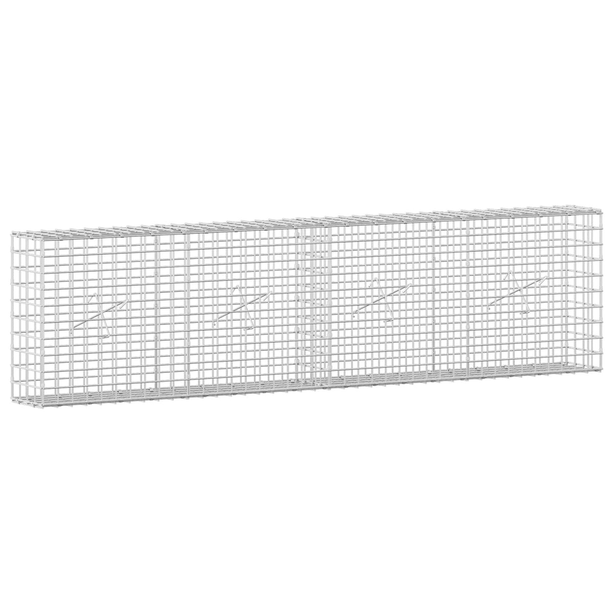 Gabion with 3.5 mm Wire and 5x5 cm Mesh 200x20x50 cm