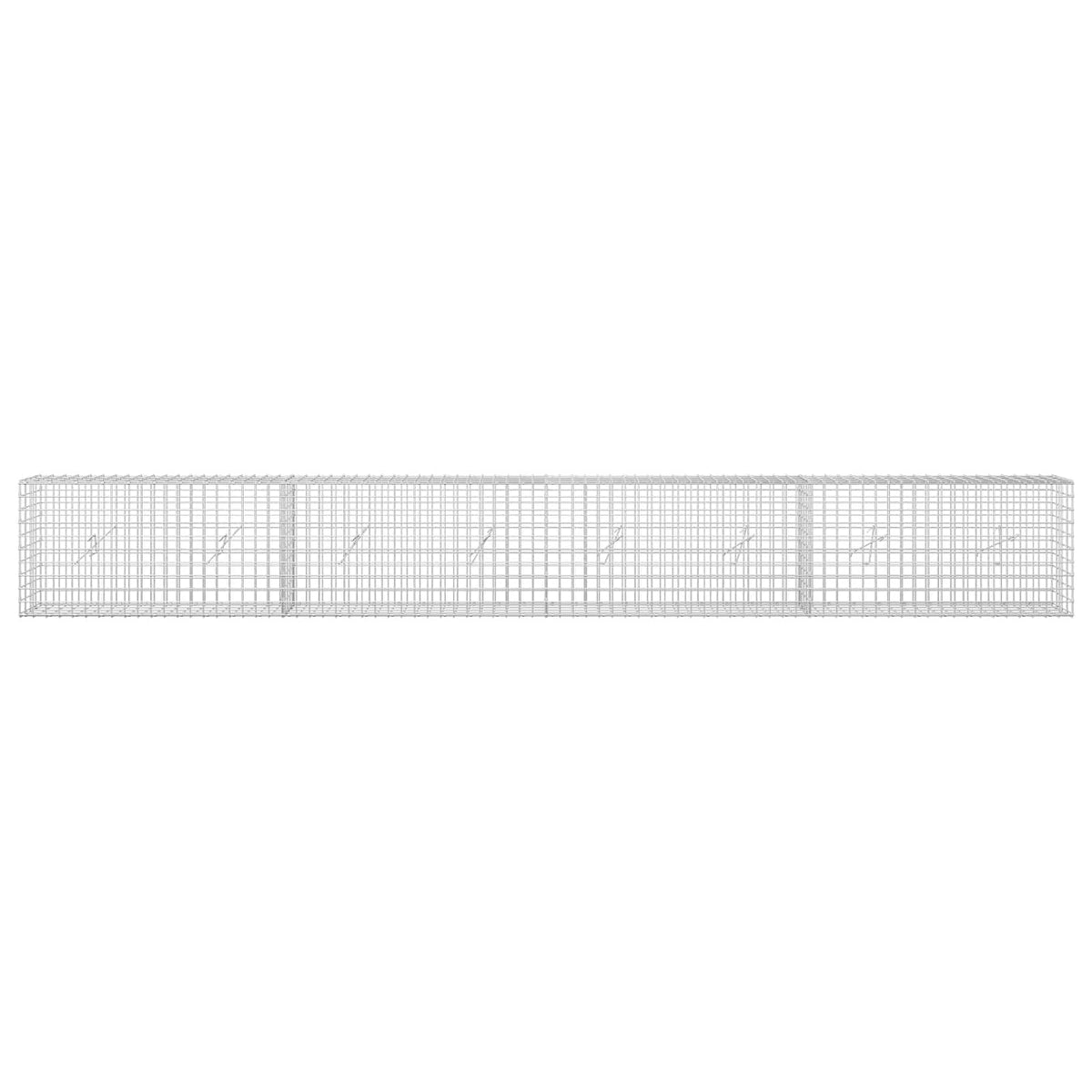 Gabion with 3.5 mm Wire and 5x5 cm Mesh 400x20x50 cm