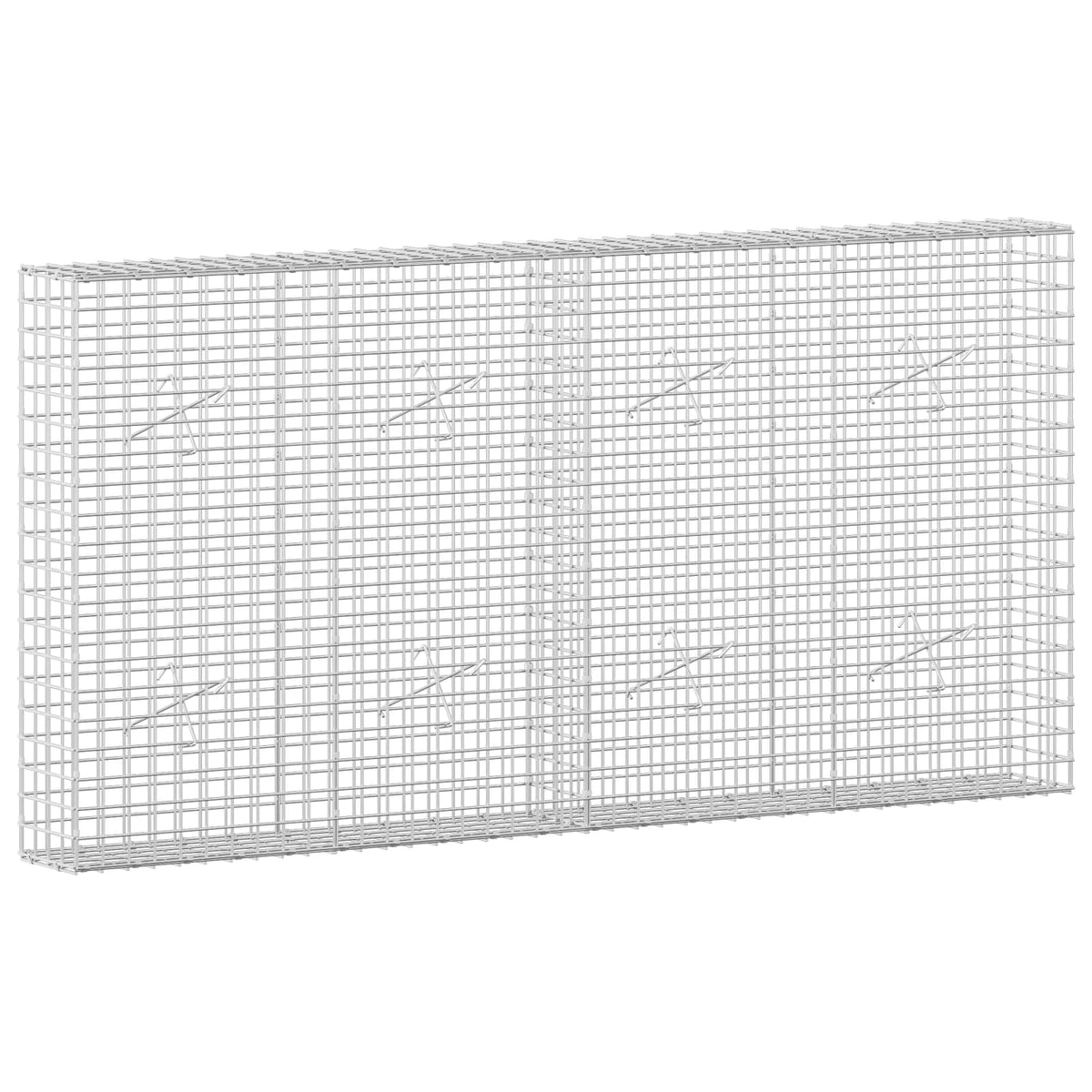 Gabion with 3.5 mm Wire and 5x5 cm Mesh 200x20x100 cm