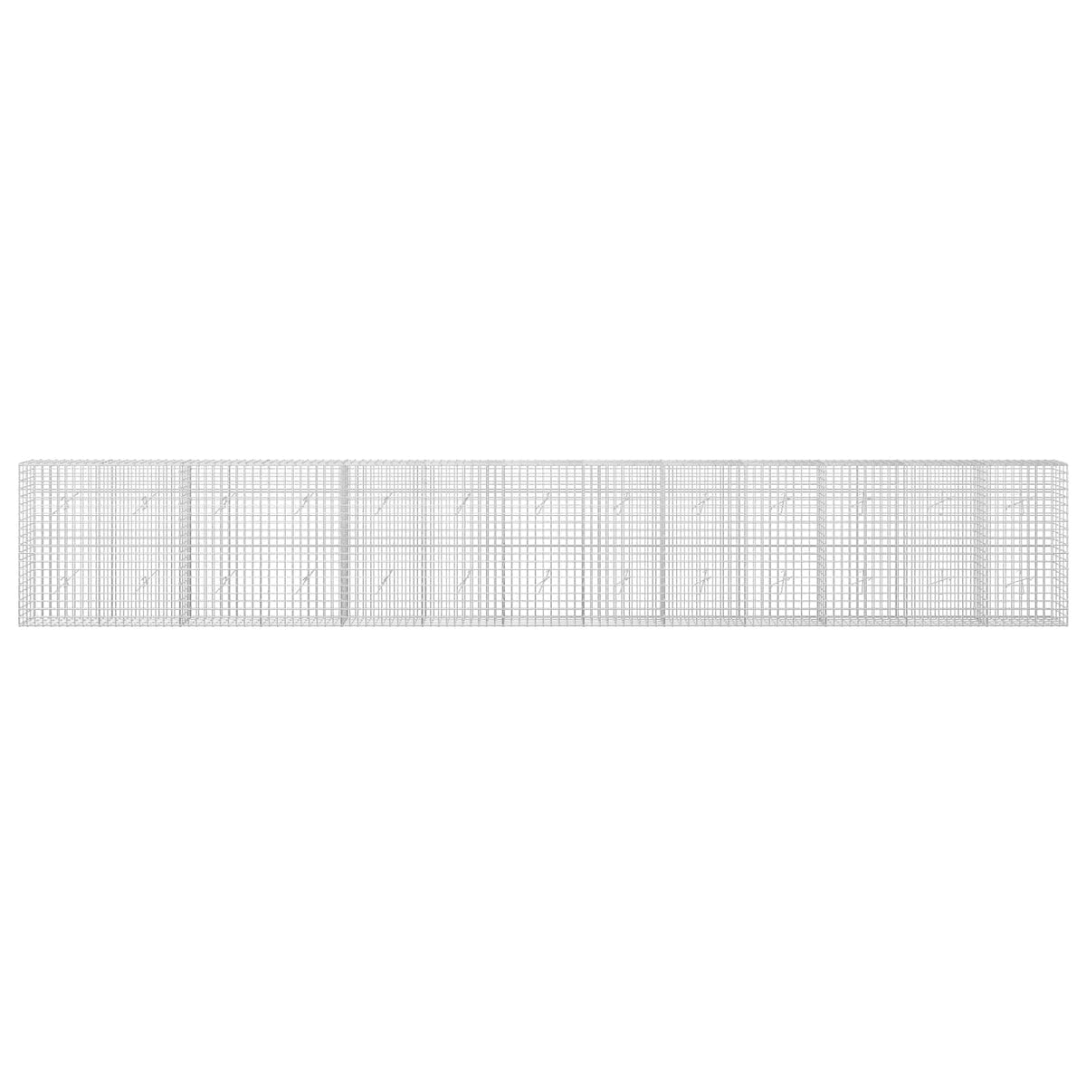 Gabion with 3.5 mm Wire and 5x5 cm Mesh 650x20x100 cm