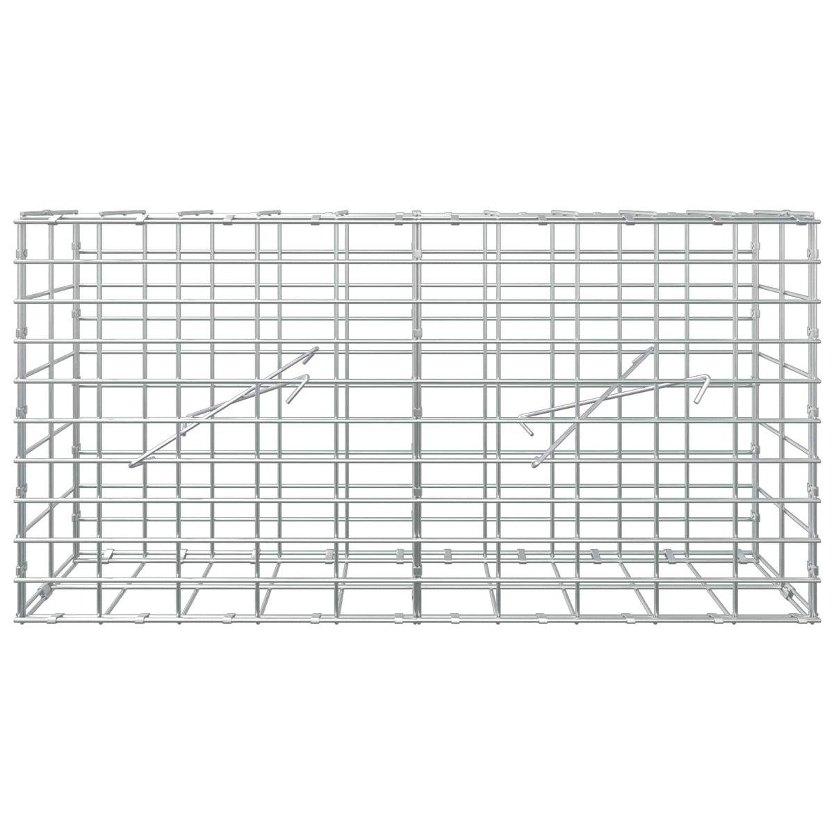 Gabion with 3.5 mm Wire and 5x10 cm Mesh 100x10x50 cm