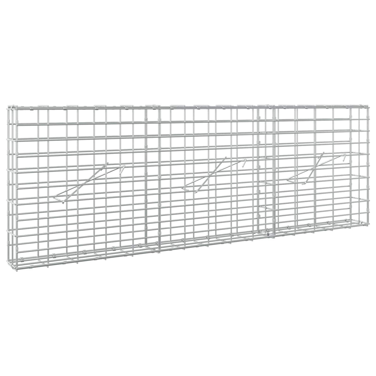 Gabion with 3.5 mm Wire and 5x10 cm Mesh 150x10x50 cm