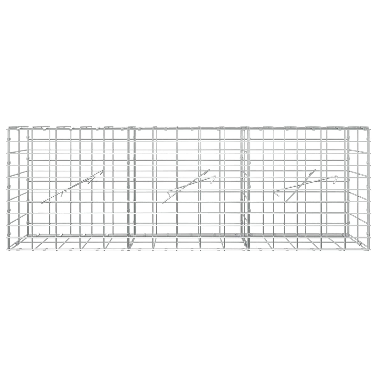 Gabion with 3.5 mm Wire and 5x10 cm Mesh 150x10x50 cm