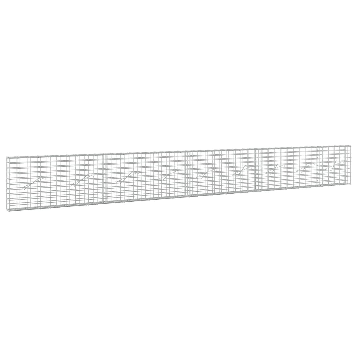 Gabion with 3.5 mm Wire and 5x10 cm Mesh 450x10x50 cm