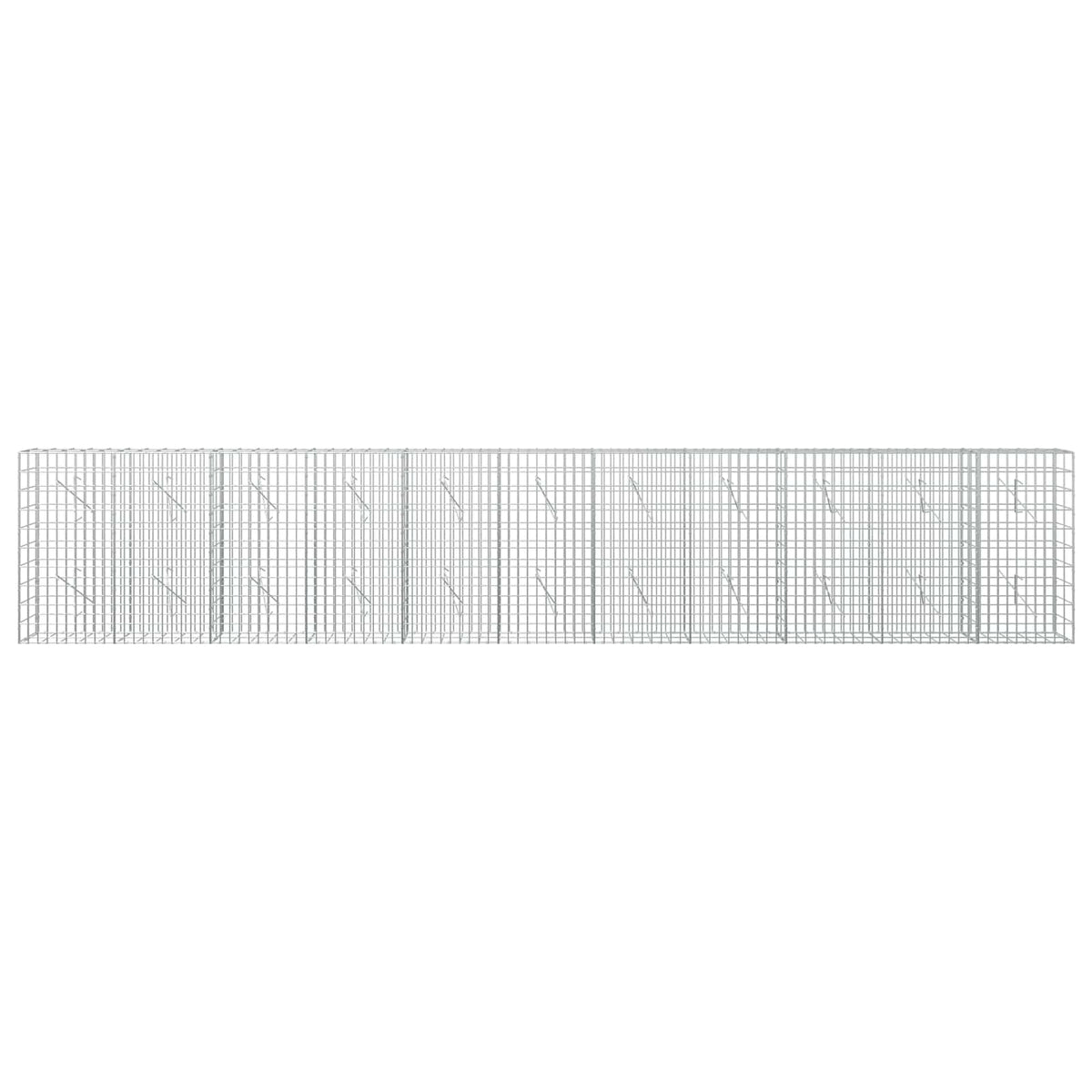 Gabion with 3.5 mm Wire and 5x10 cm Mesh 550x10x100 cm